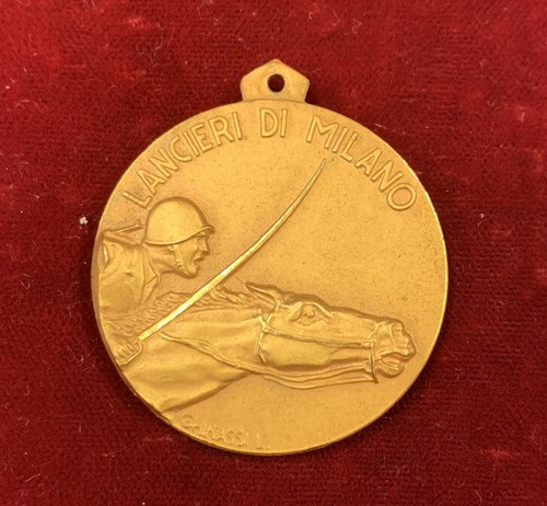 165 medaglia lancieri di - medaglia, "lancieri